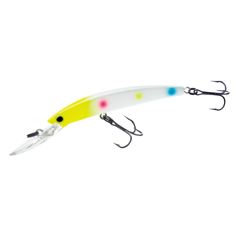 DUEL Yo-Zuri Crystal Minnow Deep Diver Walleye (F) 110mm 4-3/8" Wonderbread Floating Deep Diver Lure - Image 1